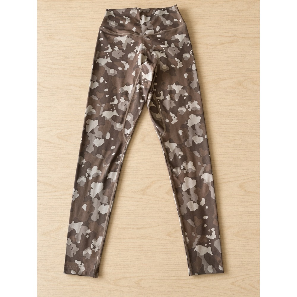 Balance Athletica Women Brown Camo High Waisted Leggings Size Small Activewear